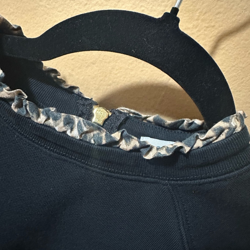 J. Crew Leopard Ruffle Neck Pull Over - Picture 7 of 10